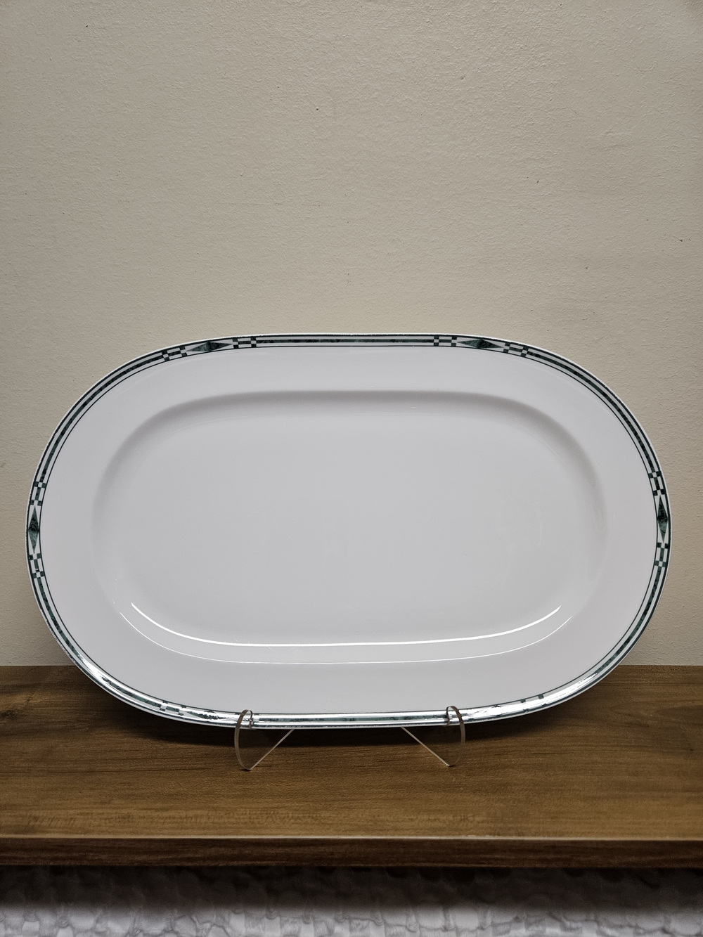 Vintage Lenox Serving Platter In Discontinued Greenwich Pattern 13" Length
